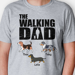 The Walking Dad Mom, Personalized Shirt, Gifts for Dog Lovers