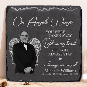 You Will Always Stay, Custom Photo, Personalized Memorial Stone, Pet Memorial Stone