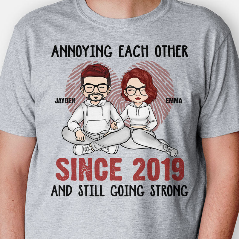 Annoying Each Other, Personalized Shirt, Custom Anniversary Gift For Couple