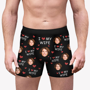 Personalized Romance: 'Only My Wife or Girlfriend' Custom Men's Boxer