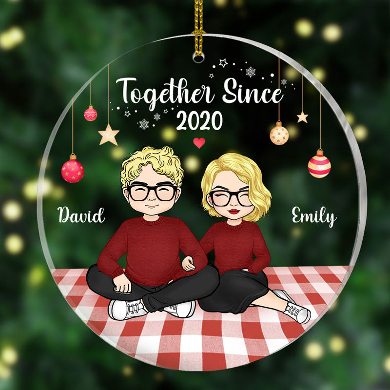 Together Since Ornament, Personalized Ornament, Christmas Gifts for Couple