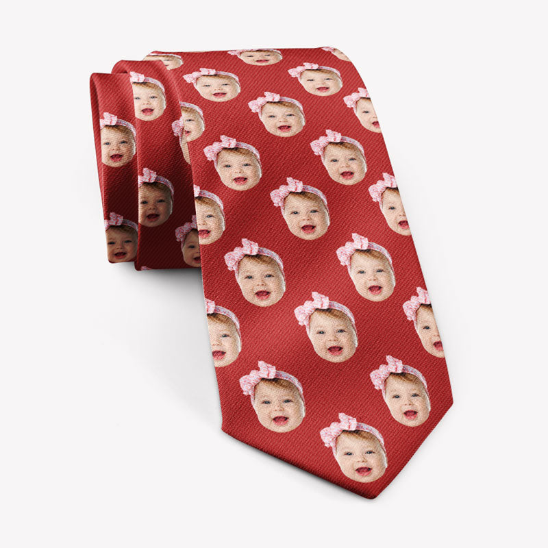 Custom Face Necktie, Personalized Necktie, Father's Day Gifts, Custom Photo