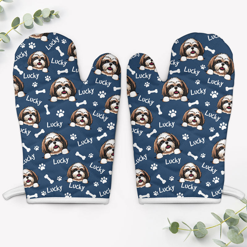 Multi Pet Face Portrait Oven Mitts, Personalized Oven Mitt, Custom Pho -  PersonalFury