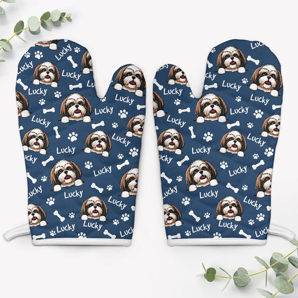 Oven Mitt Custom Dog's Photo, Cute Oven Mitt Fot Dog Lovers, Personali in  2023