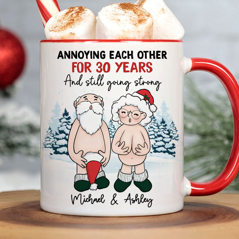 Annoying Each Other And Still Going Strong, Personalized Accent Mug, Funny Gift For Couple
