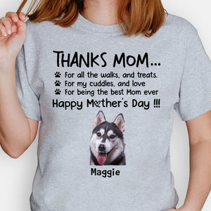 For All The Walks And Treats, Personalized Shirt, Gifts for Dog Lovers, Custom Photo