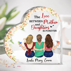 The Love Between Mother And Daughters Is Forever, Personalized Keepsake, Heart Shaped Plaque, Mother's Day Gifts