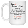 Dear Bonus Dad Personalized Mug, Thank you Step Dad, Father's Day gift, Custom Christmas Gift