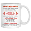 To my husband Promise Encourage Inspire Palm Beach, Customized mug, Anniversary gifts, Personalized gift for him