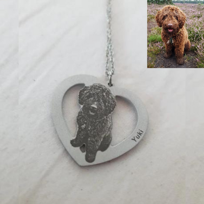 Personalized Photo Heart Keychain, Custom Memorial Gifts, Gift For Pet Lovers