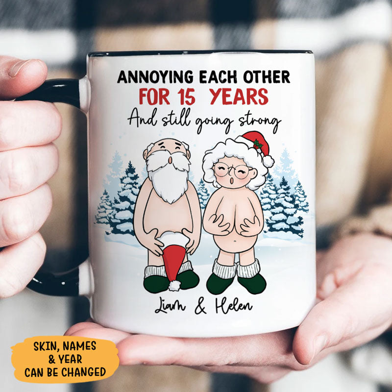 Annoying Each Other And Still Going Strong, Personalized Accent Mug, Funny Gift For Couple