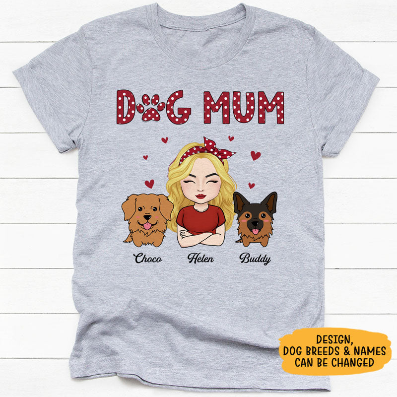 Dog Mom Dog Chibi, Personalized Shirt, Custom Gifts For Dog Lovers