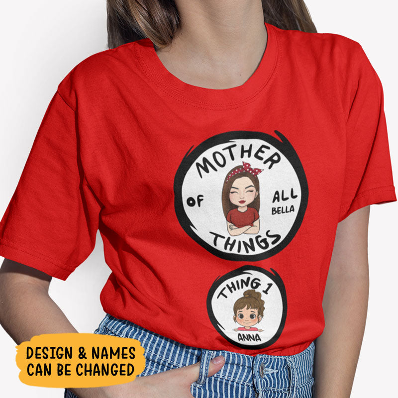Mother Of All Thing Kid, Personalized Shirt, Mother's Day Gifts, Custom Gifts For Mom