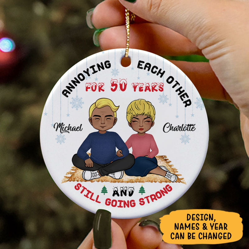 Annoying Each Other For Many Years, Christmas Gift For Couple, Personalized Ornaments