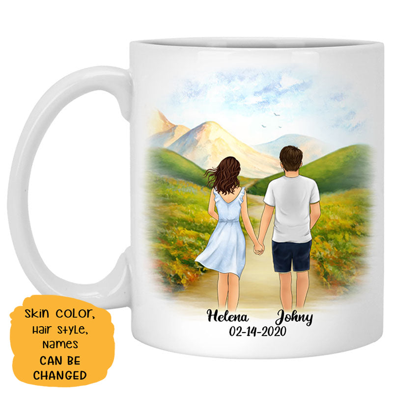 To my husband Missing piece I love you Spring field, Customized mug, Anniversary gifts, Personalized love gift for him