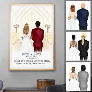 Anniversary Gift,  Always Have Always Will Personalized Poster, Church, Wedding Gift