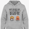 To The World Best Dog Dad, Custom T Shirt, Father's Day gift, Personalized Gifts for Dog Lovers