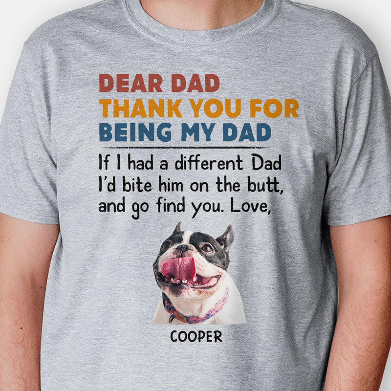 Bite Him On The Butt, Personalized Shirt, Gifts for Dog Lovers, Custom Photo
