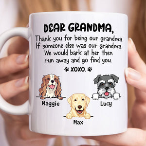 Dear Mom, Thank You For Being My Mom Xoxo, Personalized Accent Mug, Gifts For Dog Lovers