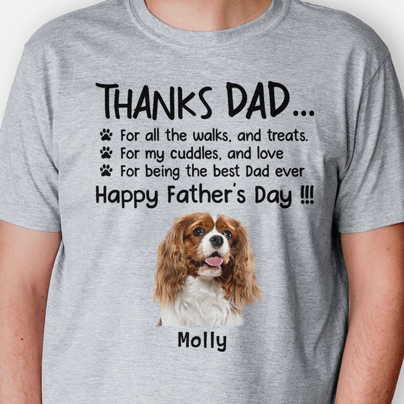 For All The Walks And Treats, Personalized Shirt, Gifts for Dog Lovers, Custom Photo