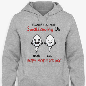 Thanks For Not Swallowing Us, Personalized Shirt, Mother's Day Gifts