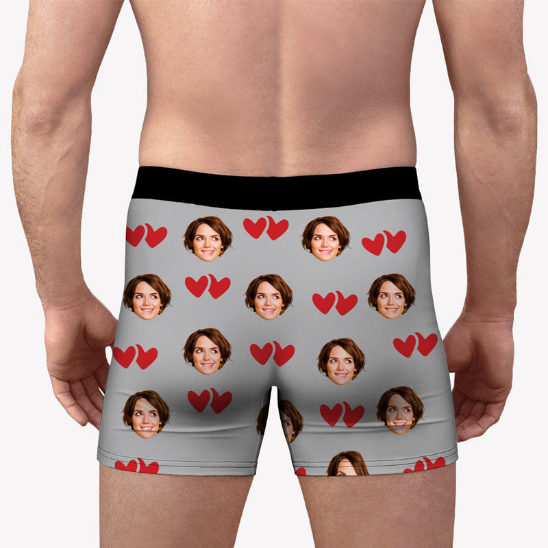 PERSONALISED Valentines Boxers Shorts UNDERWEAR GIFT HUSBAND PRESENT Hubby  Pants