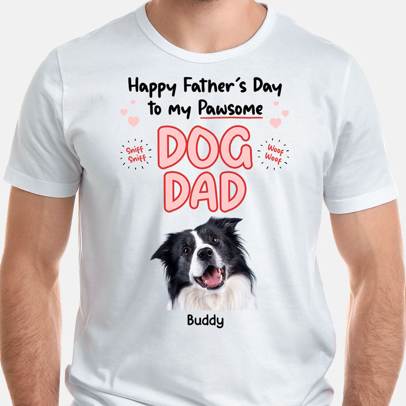 Personalized Gifts for Dog lovers, Custom T Shirt - Dog Dad Belongs To, Dog Mom Dog Dad Gift PersonalFury, Basic Tee / Light Pink / 2XL