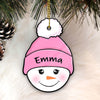 Snowman Baby, Personalized Christmas Shaped Ornament, Christmas Gifts For Baby