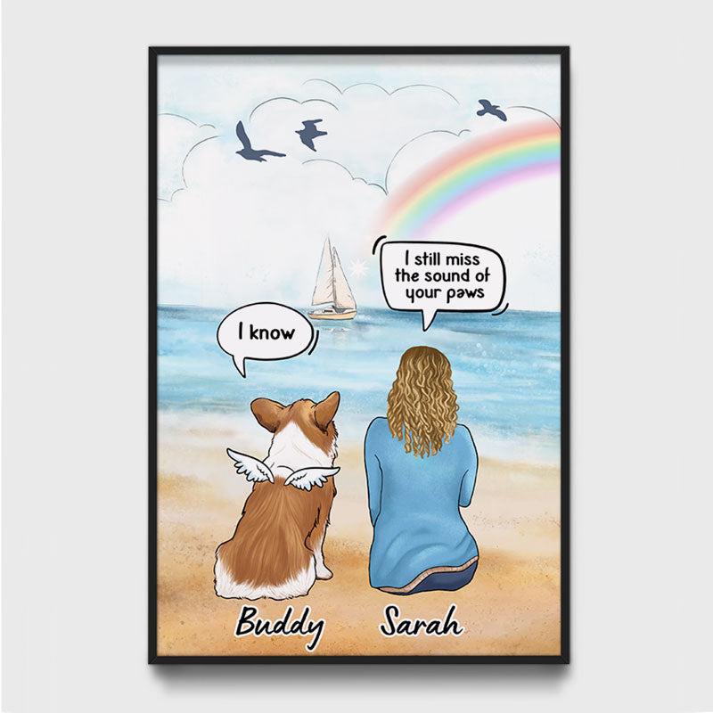 I Still Talk About You, Personalized Memorial Poster, Customized Gifts For Dog Lovers