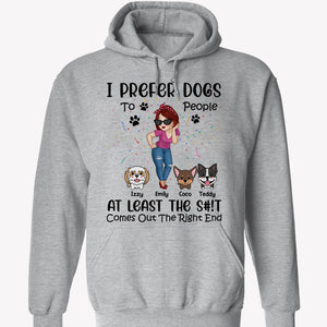 I Prefer Dogs To People, Personalized Shirt, Custom Gifts For Dog Lovers, Mother's Day Gifts
