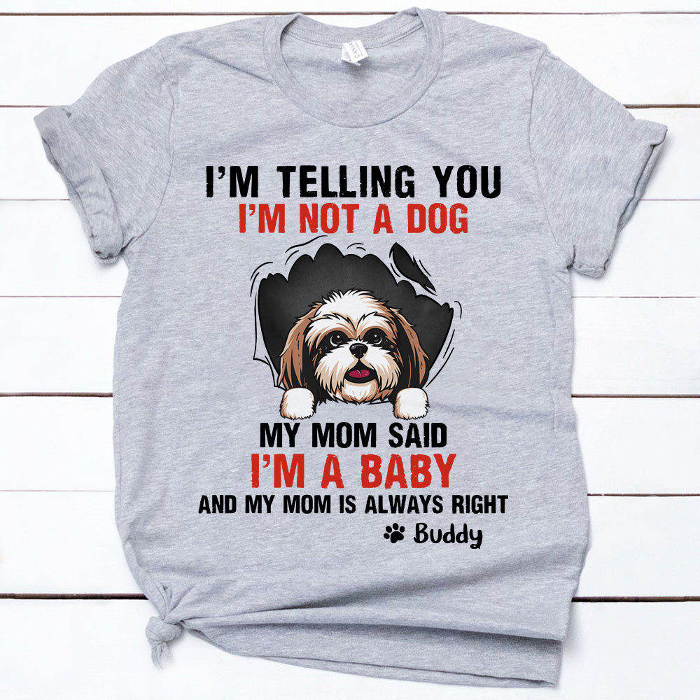 My Mom Said, Funny Custom T Shirt, Personalized Gifts for Dog Lovers