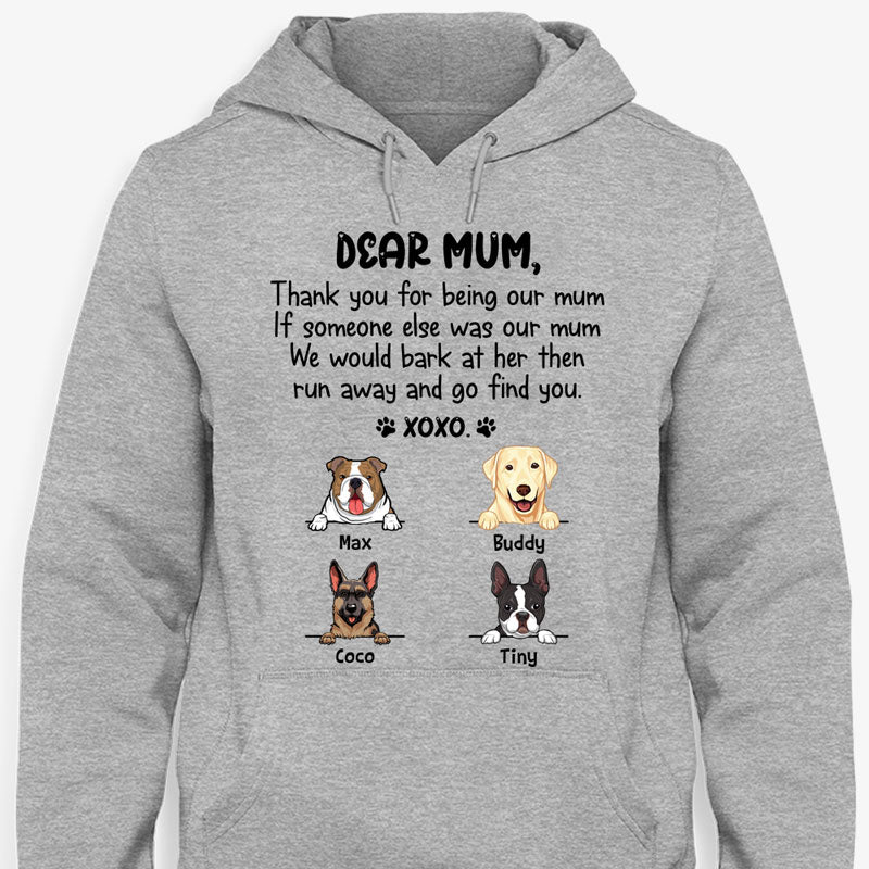 Dear Mom, Thank You For Being My Mom Xoxo, Personalized Shirt, Gifts for Dog Lovers