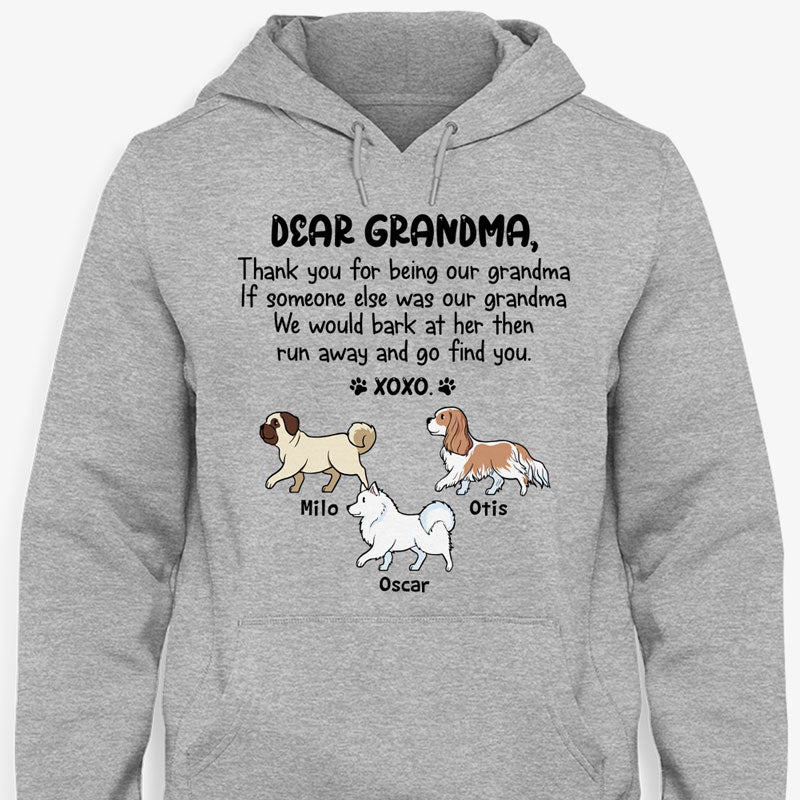 Thank You For Being My Mom Xoxo Walking Dog, Personalized Shirt, Gifts for Dog Lovers