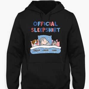 Official Sleepshirt Dark Shirt, Personalized Shirt, Custom Gifts For Dog Lovers