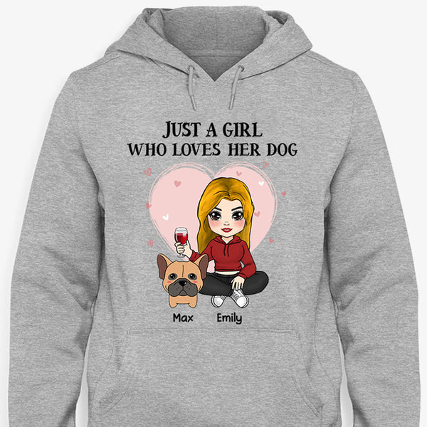 Just A Girl Who Loves Her Dogs, Personalized Shirt, Custom Gifts For D ...