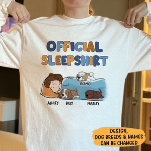 Lazy Dog Offical Sleepshirt, Personalized Shirt, Custom Gifts For Dog Lovers