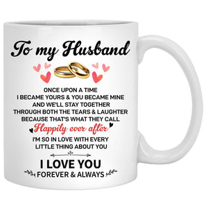 To my husband Once upon a time, Fall mugs, Anniversary gifts, Personalized gifts for him