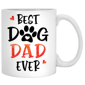Best Dog Mom Dog Dad Ever, Personalized Accent Mug, Custom Gift For Dog Lovers, Mother's Day Gifts, Custom Photo
