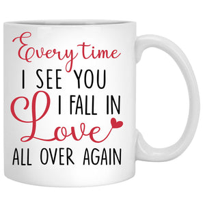 Every Time I See You, Couple Tree, Anniversary gifts, Personalized Mugs, Valentine's Day gift
