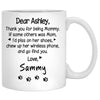 Thanks For Being My Mommy Dog, Personalized Mug, Mother's Day Gifts, Custom Photo