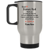 Dear Bonus Dad Personalized Travel Mug, Thank you Step Dad, Father's Day gift, Custom Christmas Gift