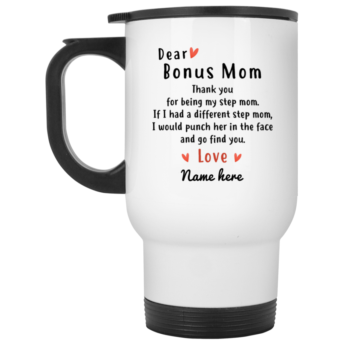 Bonus Mom Gifts with Personalized Mug and Heartfelt Message – Blue