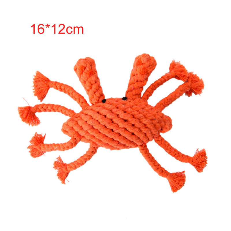 Cartoon Dog Chew Toys Cleaning Teeth Cotton Rope, Pet Accessories