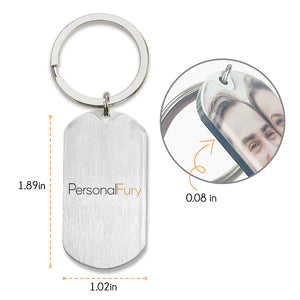 Drive Safe I Need You Here, Personalized Keychain, Anniversary Gifts For Him, Custom Photo