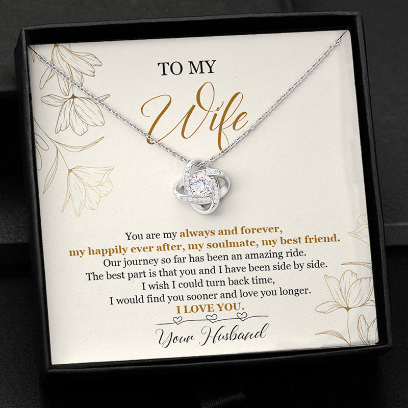 To My Wife, I Will Always Be There For You - Forever Love Necklace –  Winkette Creations