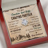Camping Partner The First Time, Personalized Luxury Necklace, Message Card Jewelry, Gifts For Her
