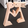 Couple This Is Us, Couple Statue Sculpture Carved, Wood Sculpture, Anniversary Gifts