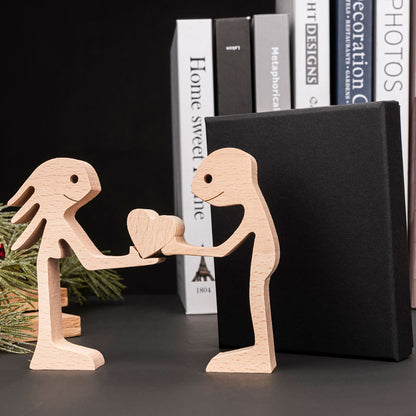 Couple This Is Us, Couple Statue Sculpture Carved, Wood Sculpture, Anniversary Gifts