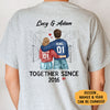 Couple Together Since, Personalized Shirt, Back Print Shirt, Anniversary Gifts For Couple