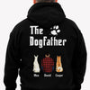 The Dog Father, Personalized Back Print Shirt, Custom Gifts For Dog Dad